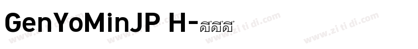 GenYoMinJP H字体转换